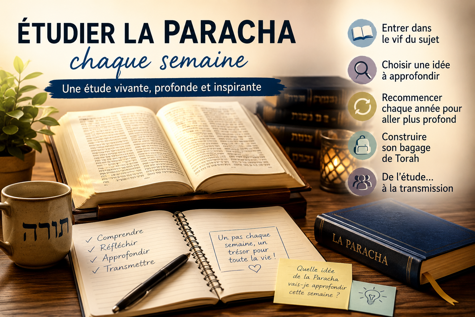 Comment étudier la Paracha chaque semaine ? 📖✨