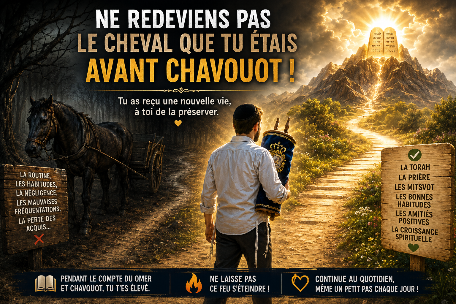🔥 Chavouot est passé… mais comment garder vivant le feu de la Torah ? Chavouot est désormais derrière nous.
