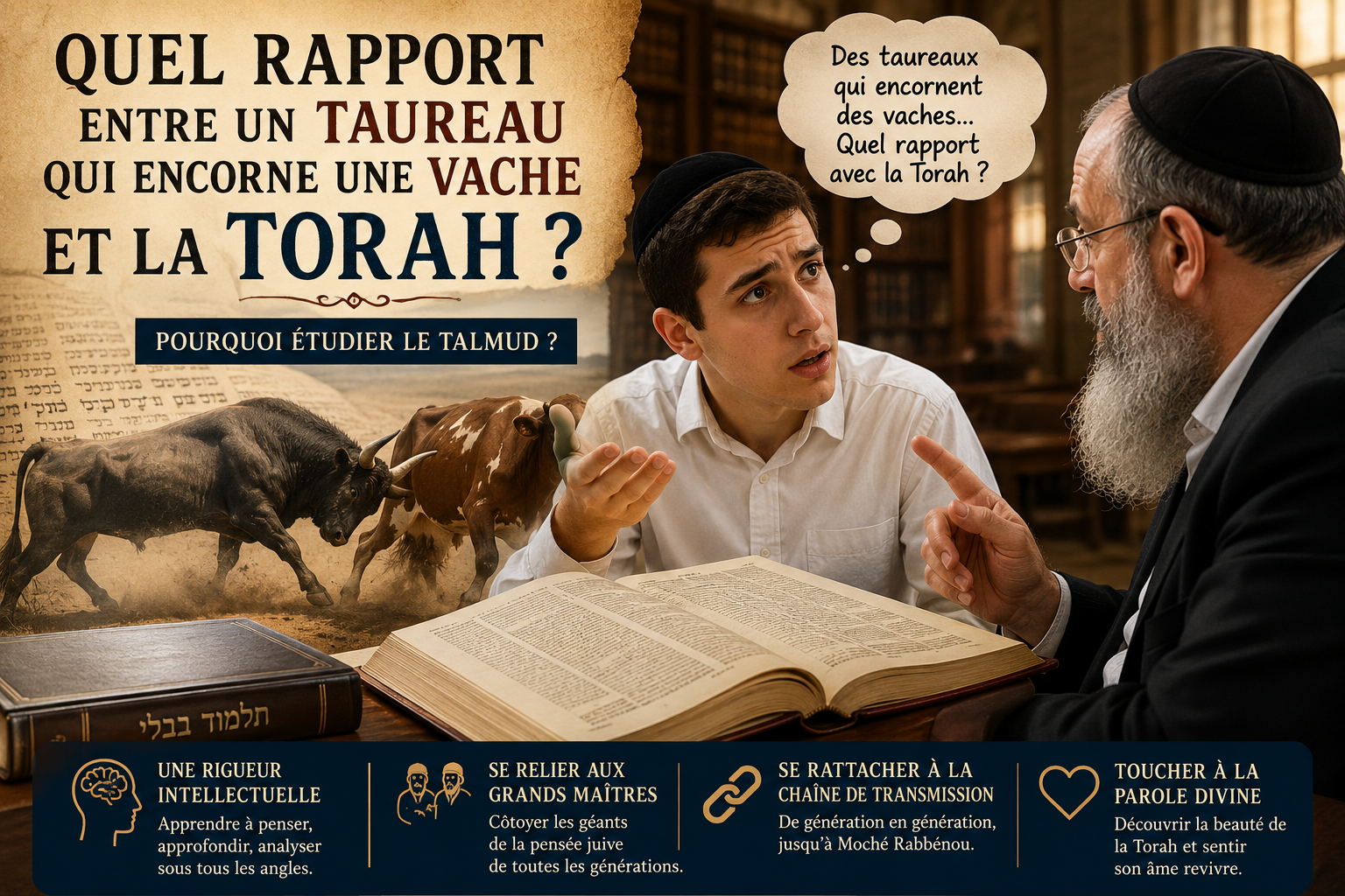 📖 Pourquoi doit-on étudier la Torah, et plus particulièrement le Talmud?